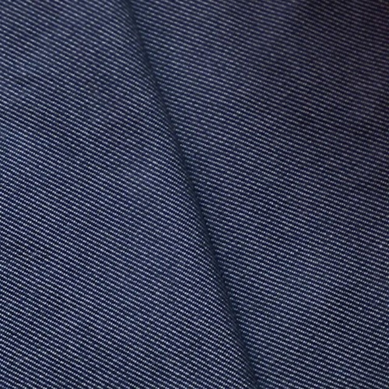 Dark Blue/White Wool Blend Twill Home Decorating Fabric By the Yard